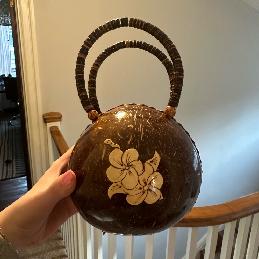 Beautiful coconut purse